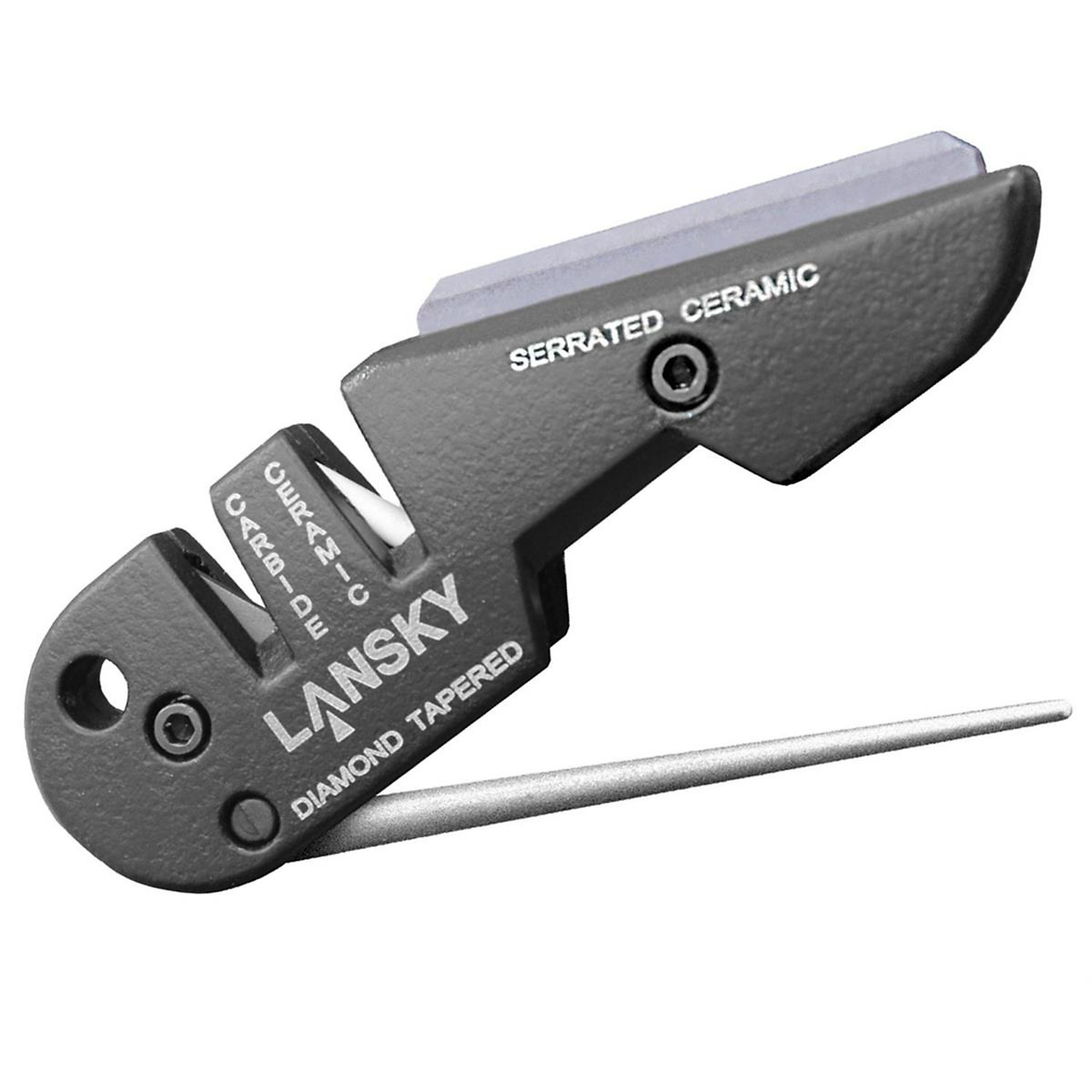Lansky Sharpeners BladeMedic Knife Sharpener — Ceramic, Tungsten Carbide, Diamond, Pull-Through, Model# LANPS-MED01